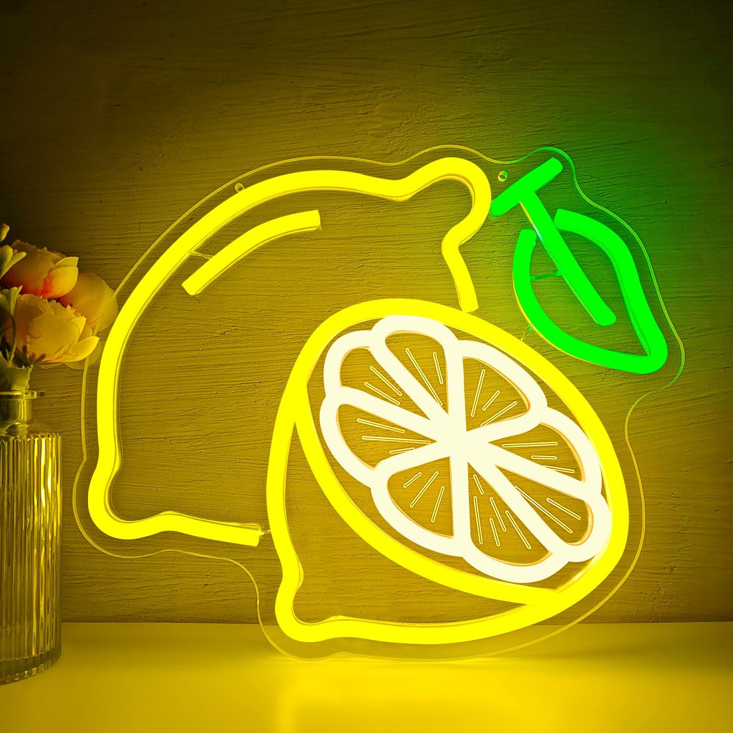 Lighting Decoration For Home - Lemon Neon Sign Dimmable LED Light