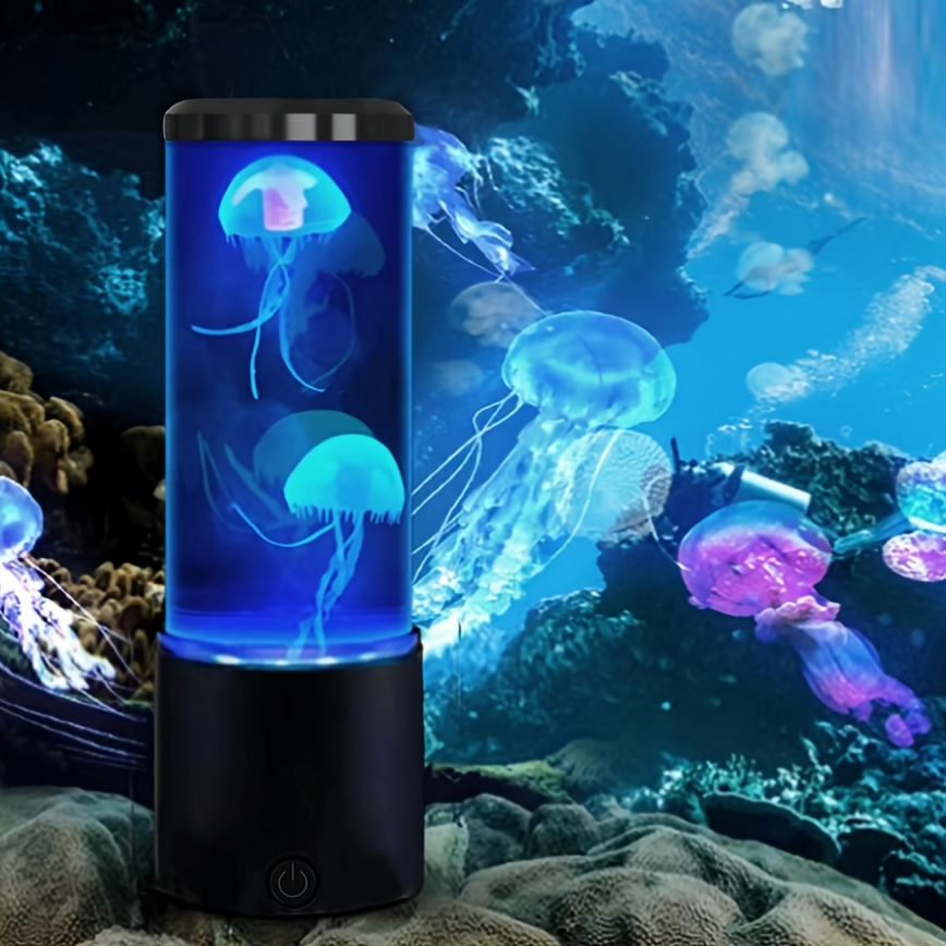 Lava Lamp Desktop - Jellyfish Lava Lamp Aquarium Ocean Night