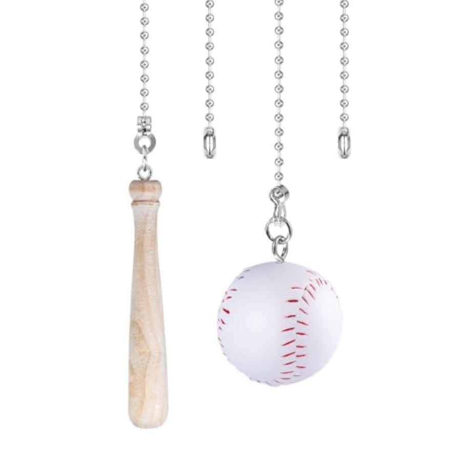 2Pcs Baseball Ceiling Fan Pull - مراجعة Lighting Decor Inc وسعره