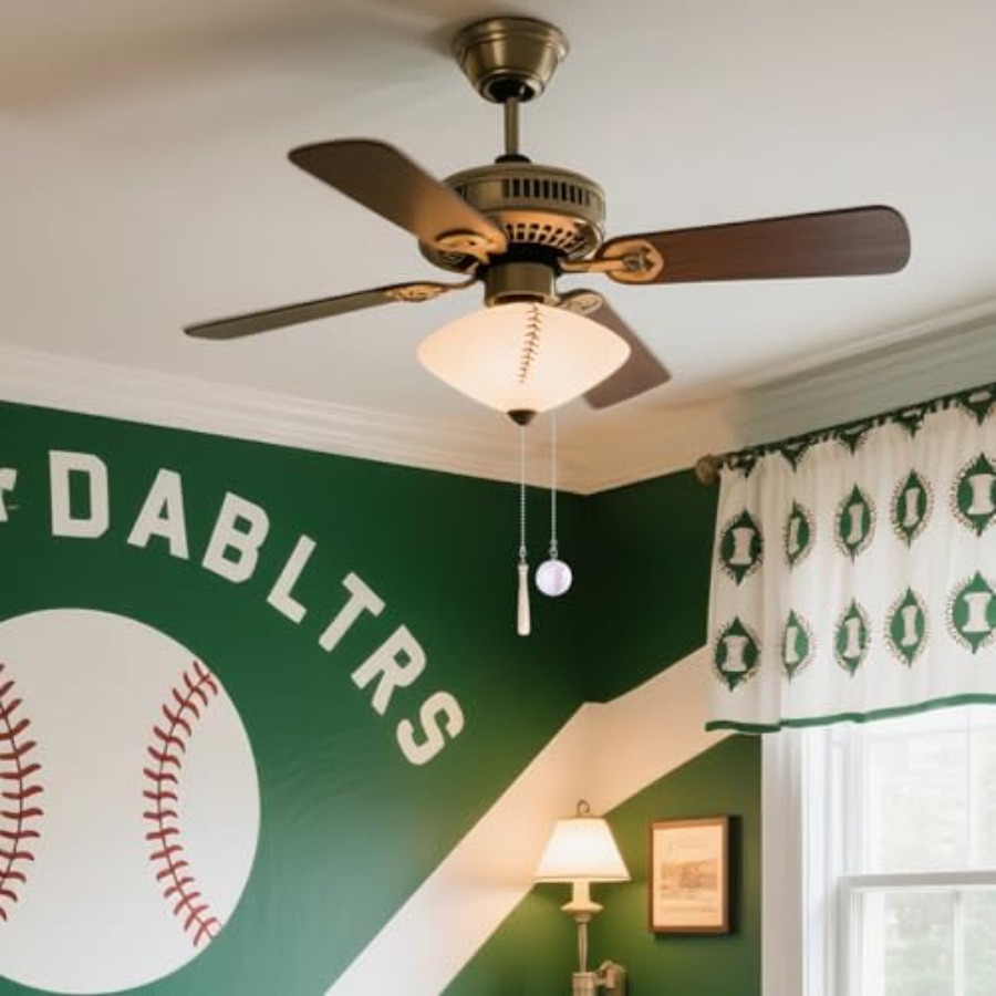 2Pcs Baseball Ceiling Fan Pull - مراجعة Lighting Decor Inc وسعره