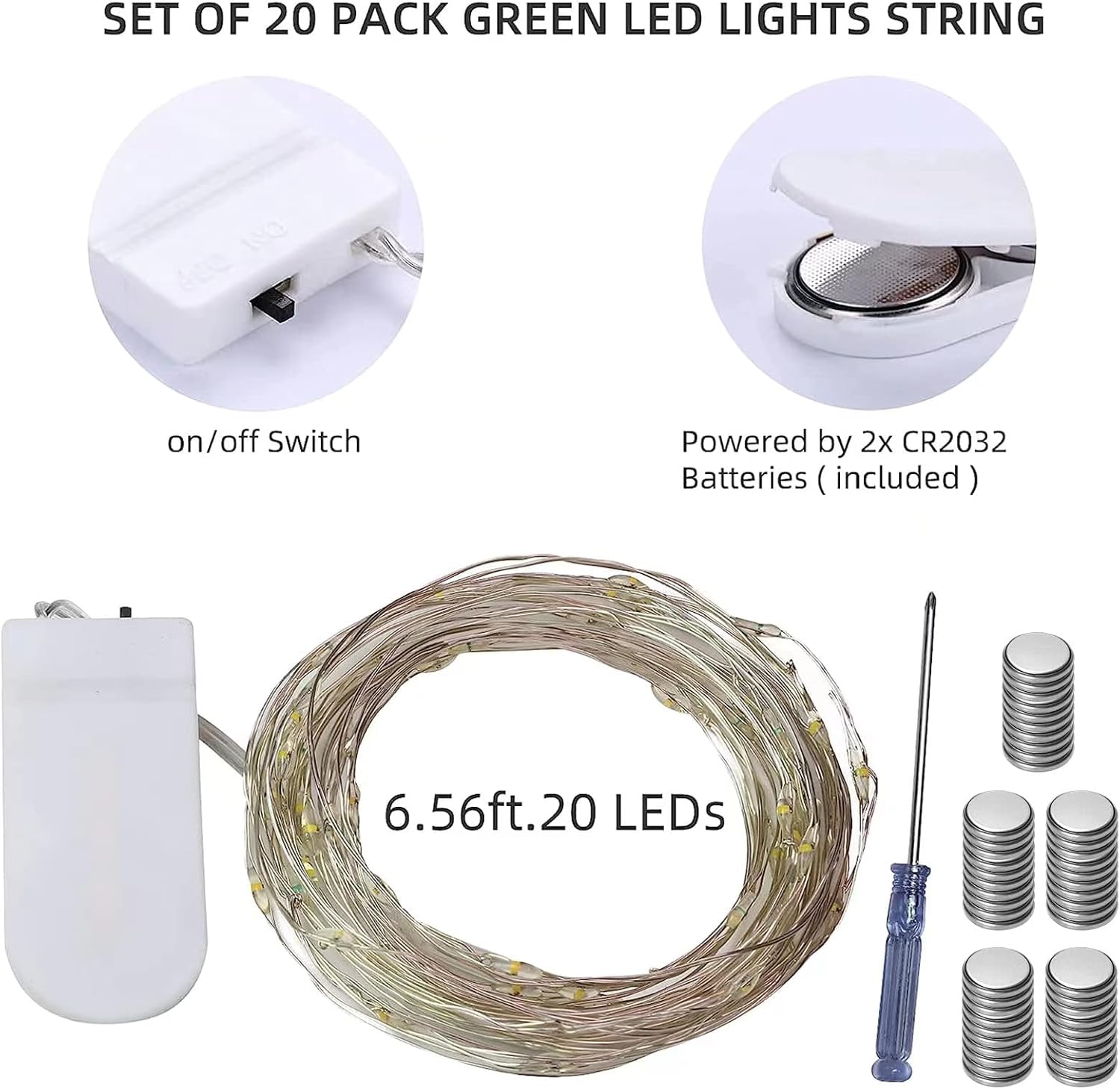 20 Pack Fairy Lights Battery O - مراجعة Decor Lighting Pack وسعره