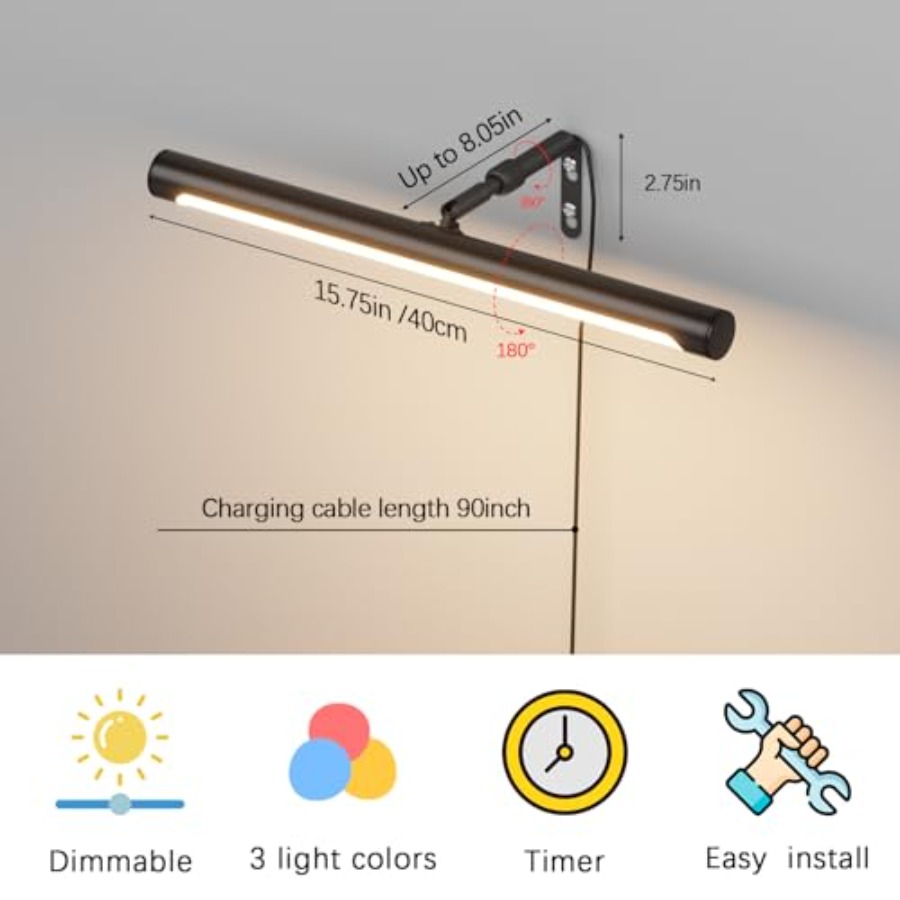Picture Lights for Paintings P - مراجعة Lighting Gallery وسعره