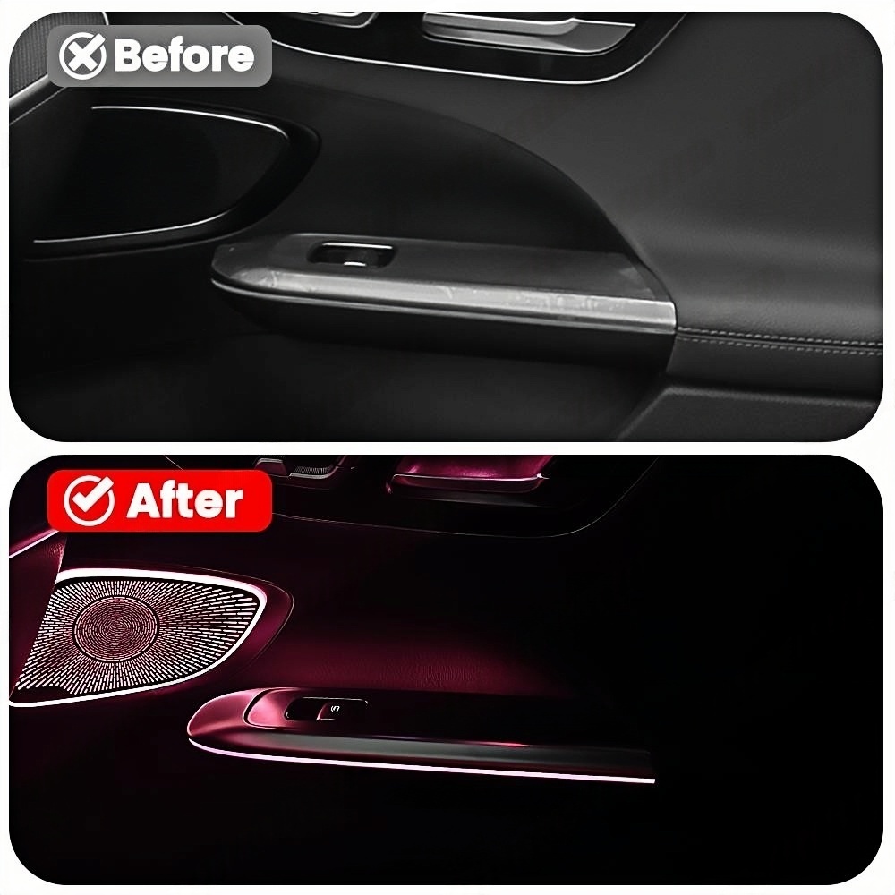 64 Color LED 4 Door Armrest Li - مراجعة Lighting Decor Inc وسعره