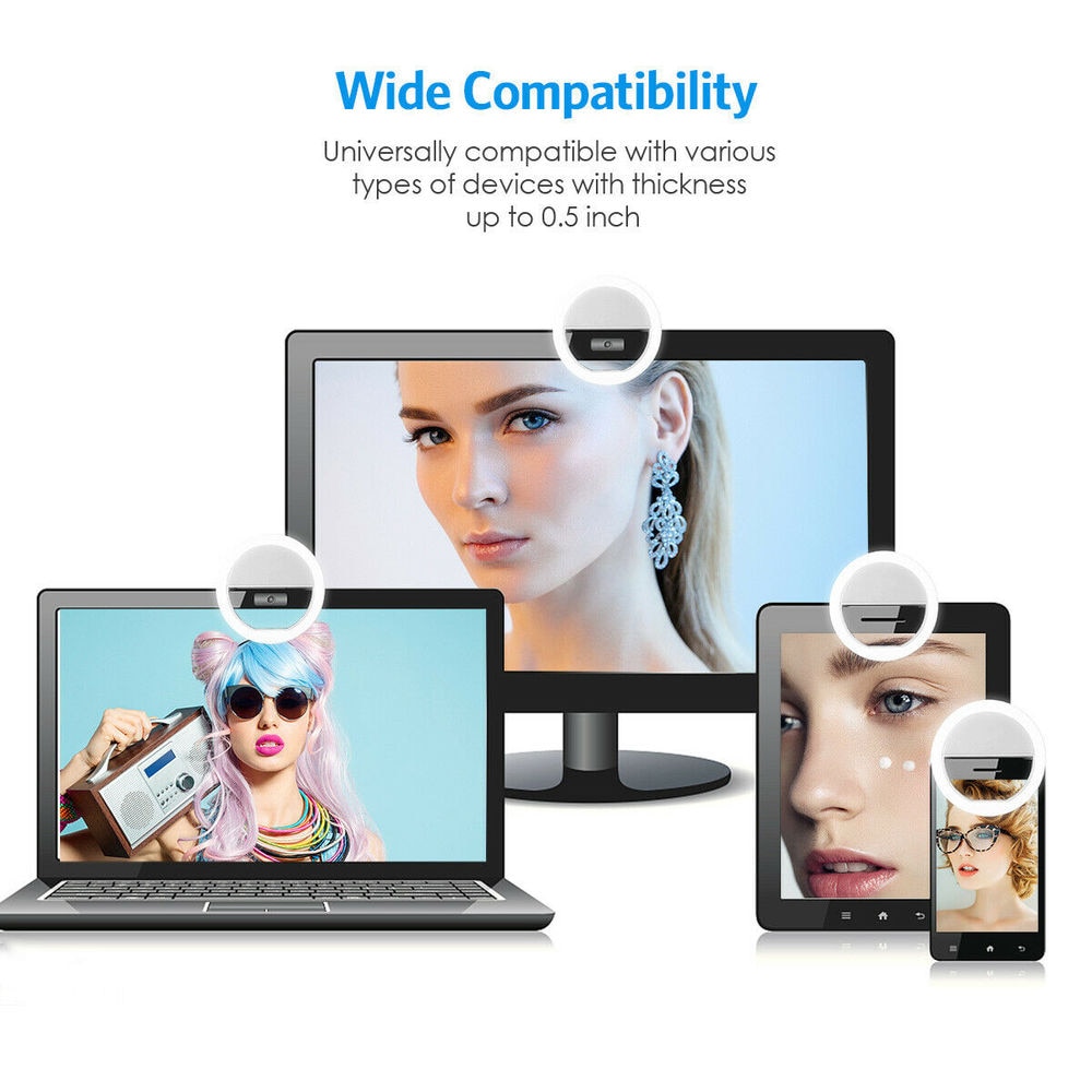 USB Rechargeable LED Selfie Ri - مراجعة Lighting Gallery وسعره
