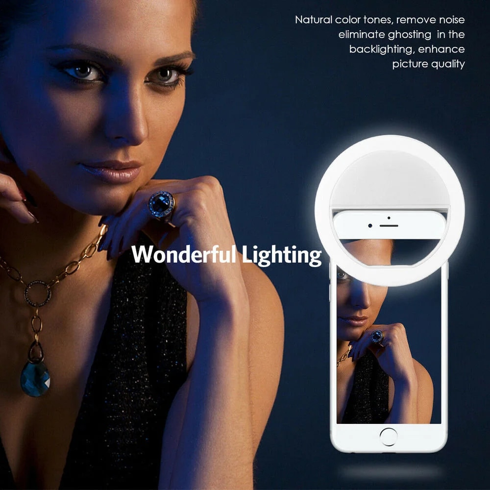 USB Rechargeable LED Selfie Ri - مراجعة Lighting Gallery وسعره