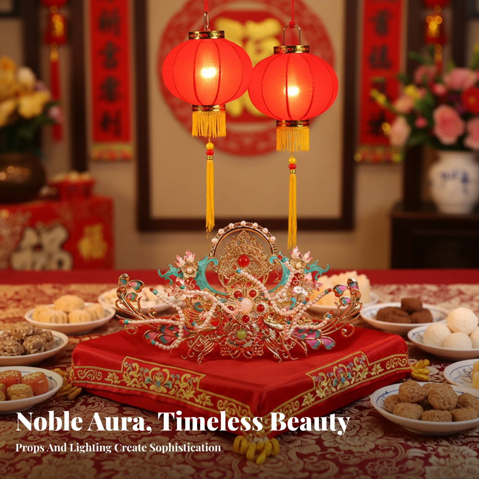 Traditional Chinese Hair Crown - مراجعة Elegant Decor & Lighting Llc وسعره