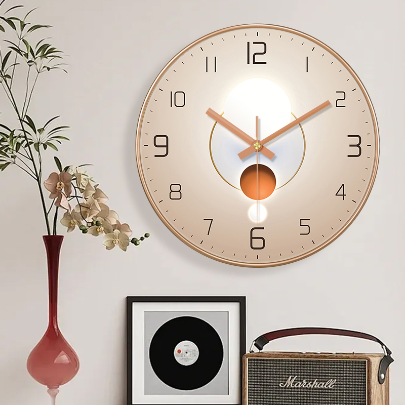 Modern Minimalist Wall Clock 2 - مراجعة Lighting Home Decor Wall Clocks وسعره
