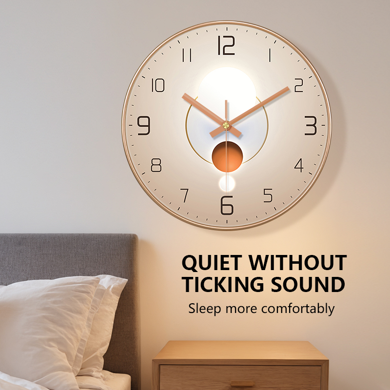 Modern Minimalist Wall Clock 2 - مراجعة Lighting Home Decor Wall Clocks وسعره