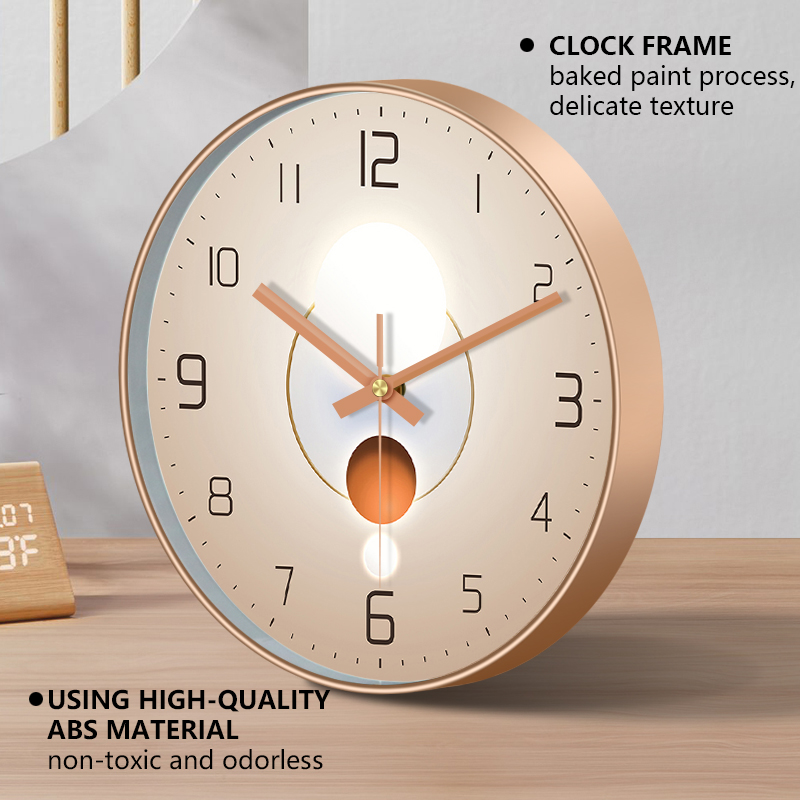 Modern Minimalist Wall Clock 2 - مراجعة Lighting Home Decor Wall Clocks وسعره