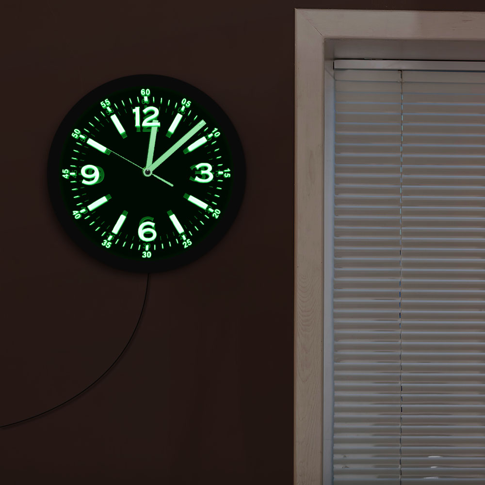 Modern Design LED Neon Light W - مراجعة Lighting Home Decor Wall Clocks وسعره