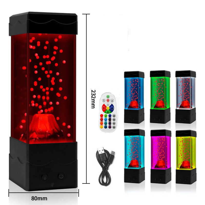 LED Lava Volcano Light Home De - مراجعة Lava Lamp Desktop وسعره