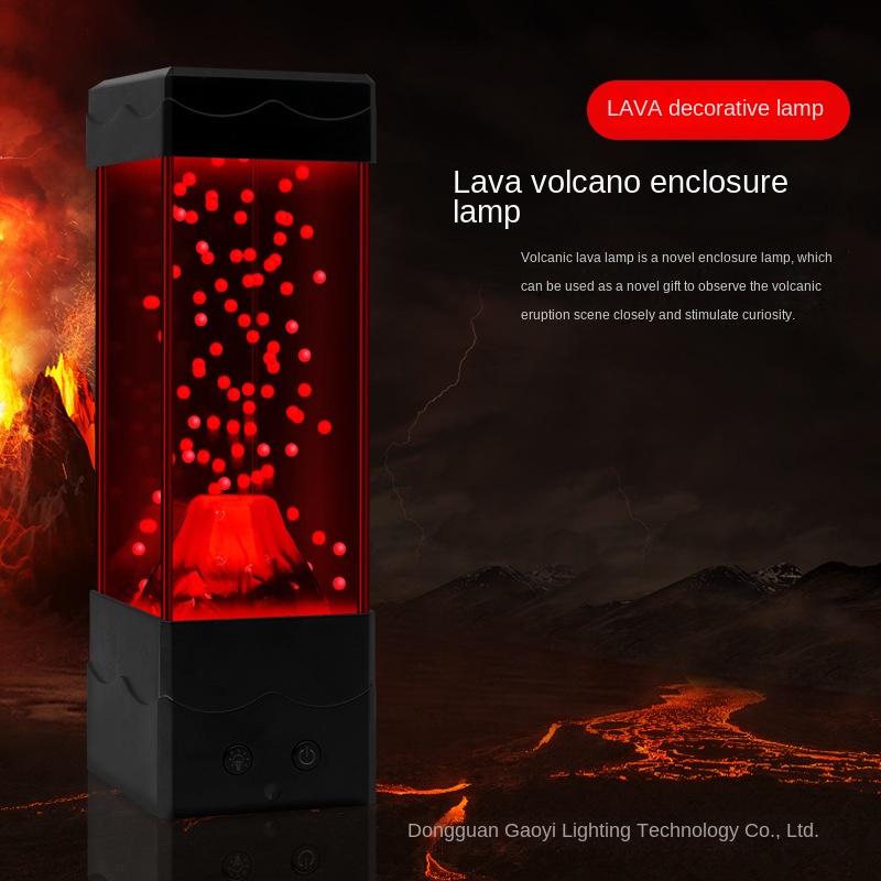LED Lava Volcano Light Home De - مراجعة Lava Lamp Desktop وسعره