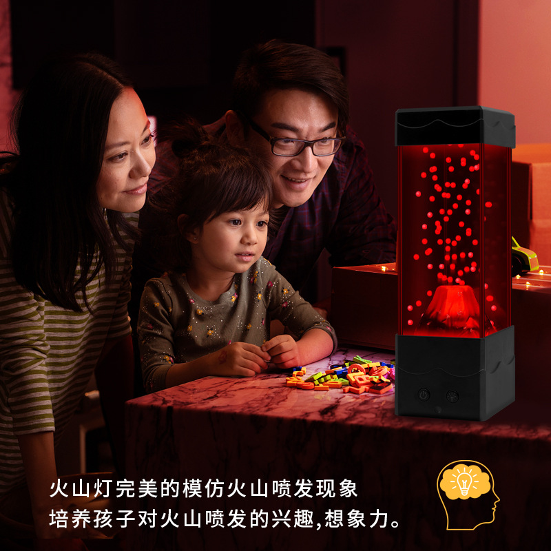 LED Lava Volcano Light Home De - مراجعة Lava Lamp Desktop وسعره