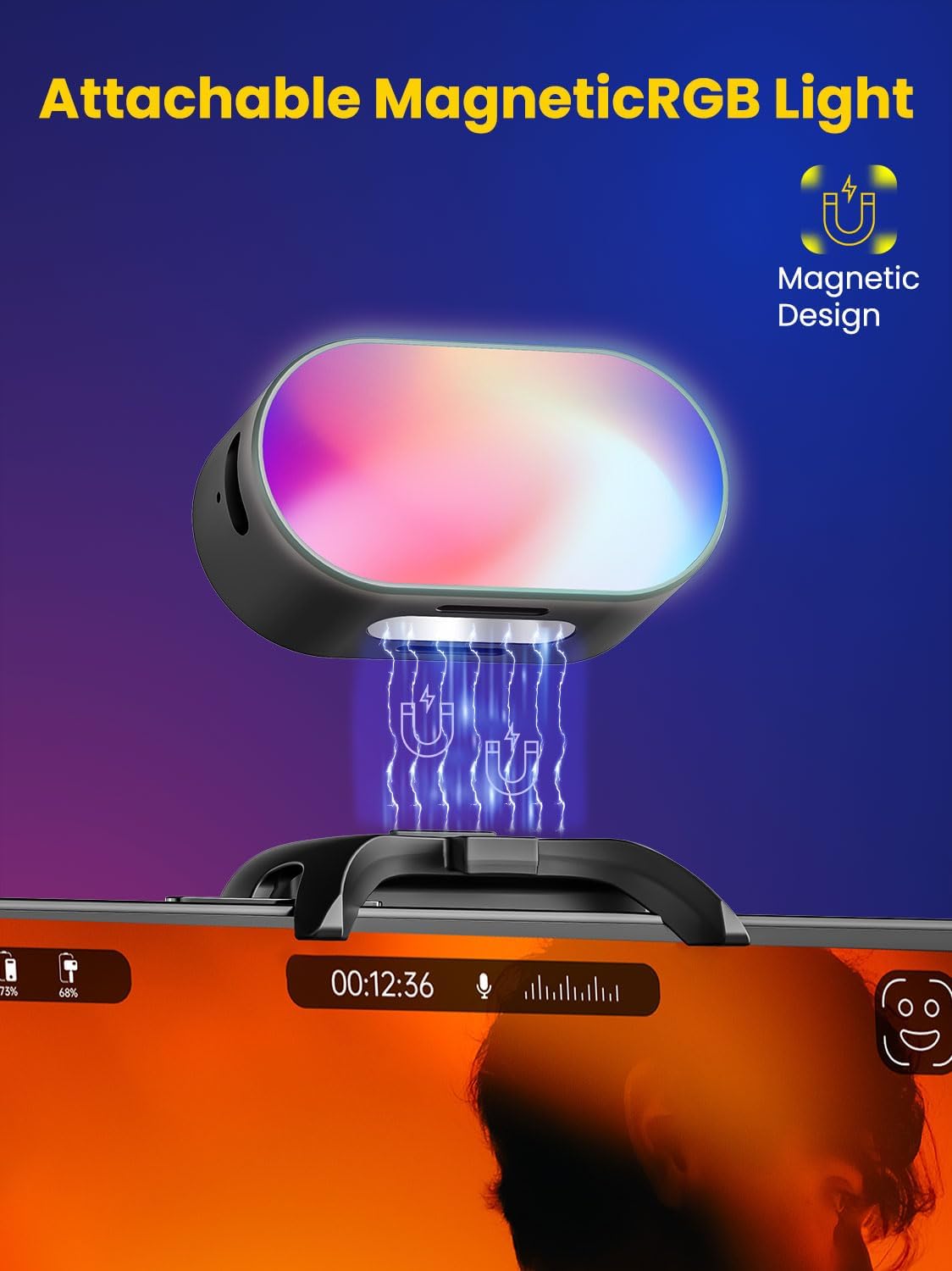 AOCHUAN Mini RGB Magnetic Fill - مراجعة Lighting Gallery وسعره