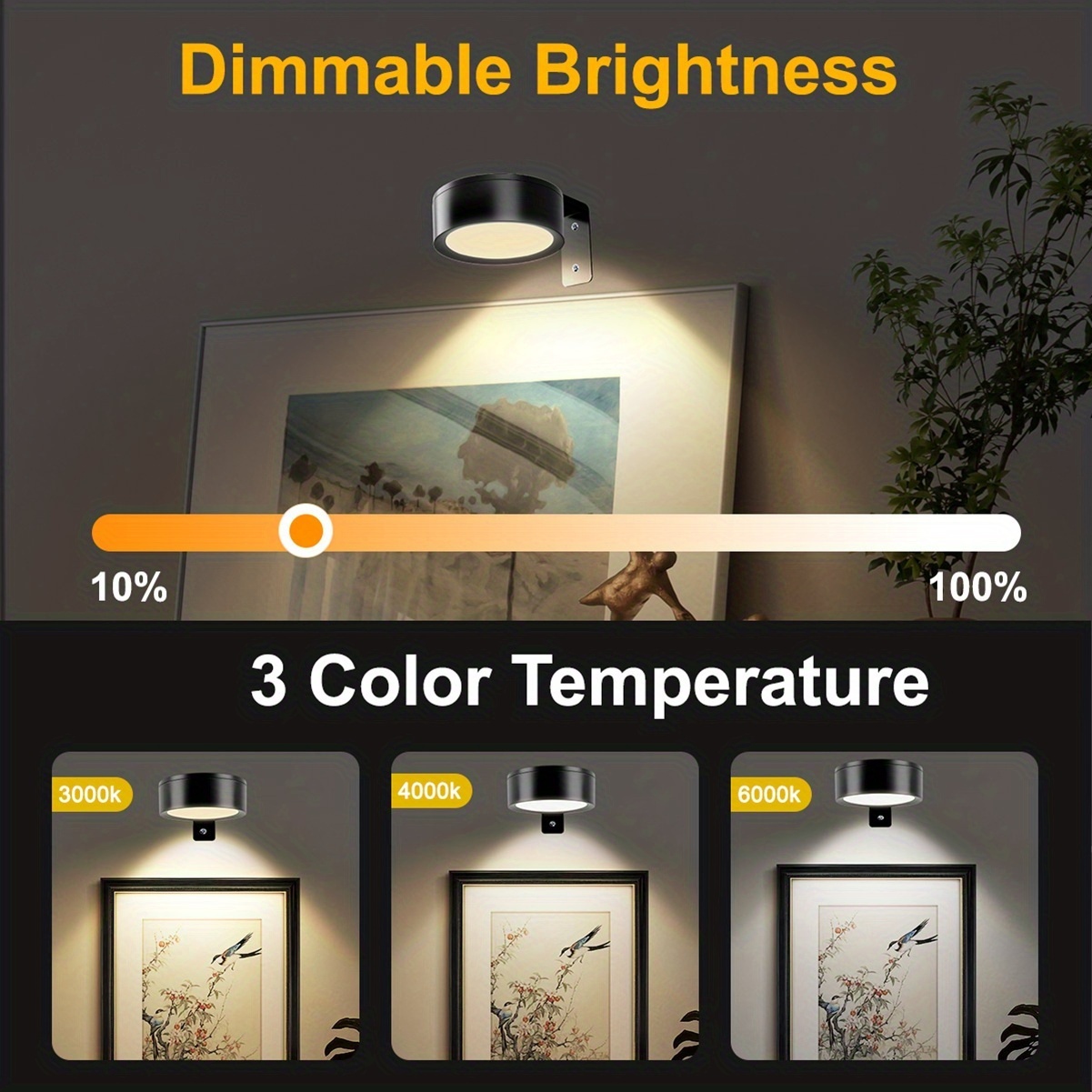 3/6pcs Battery- Magnetic Pictu - مراجعة Lighting Gallery وسعره