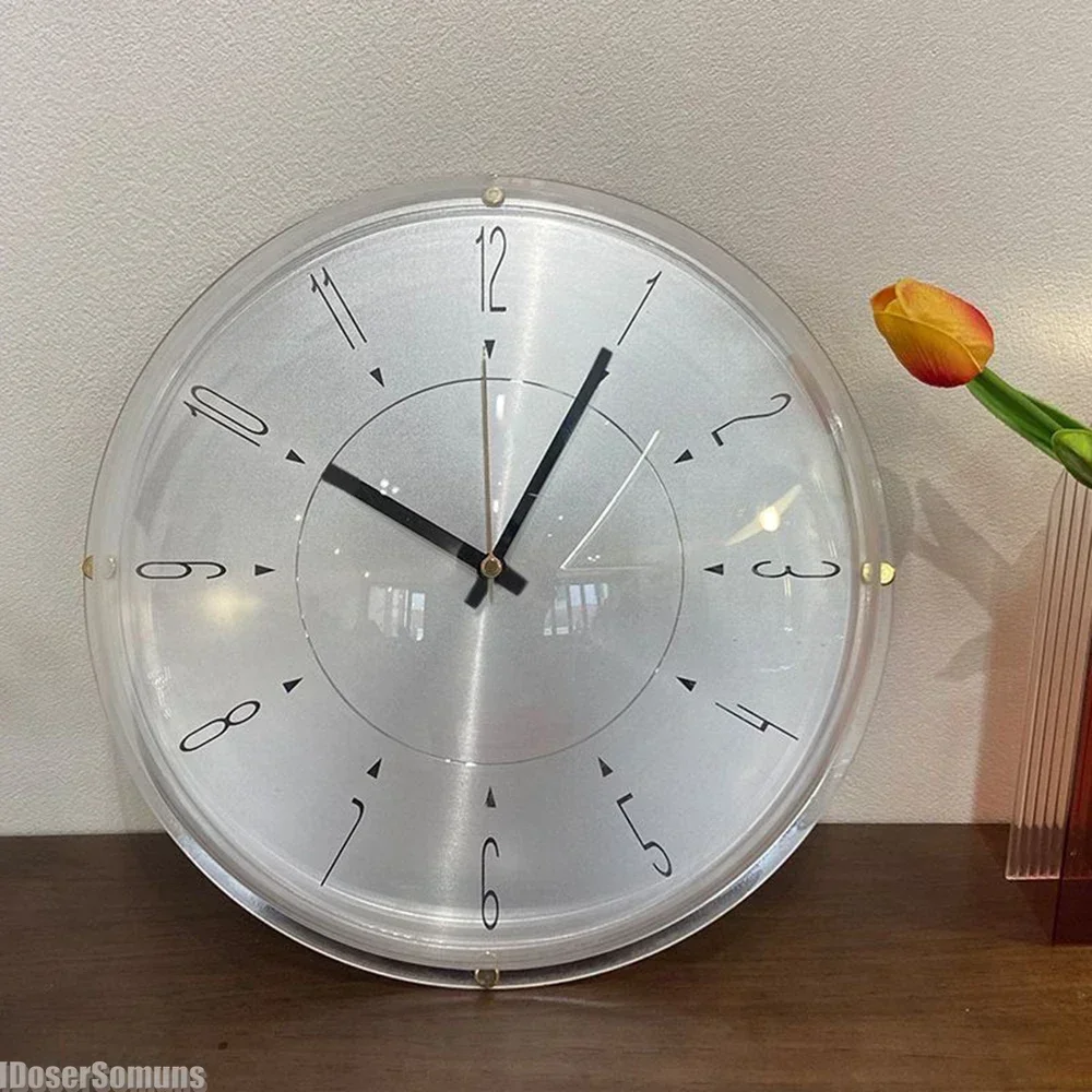 GGE Round Wall Clock Nordic Mo - مراجعة Lighting Home Decor Wall Clocks وسعره