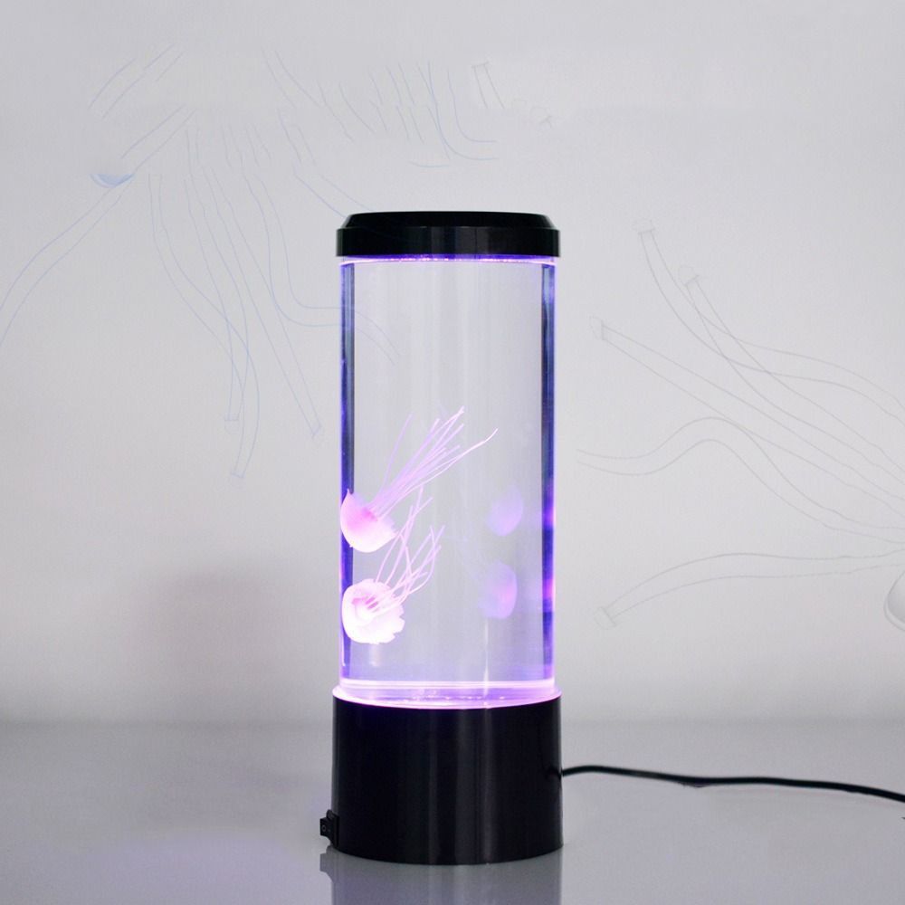 7-Color Changing LED Jellyfish - مراجعة Lava Lamp Desktop وسعره