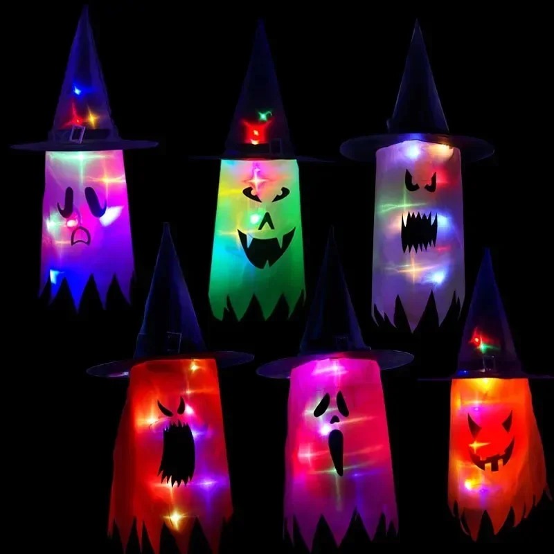 1PC Halloween Witch Hat Colorf - مراجعة Lighting Decor وسعره