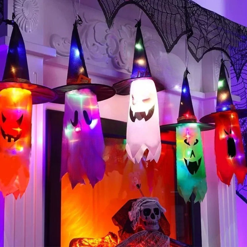 1PC Halloween Witch Hat Colorf - مراجعة Lighting Decor وسعره