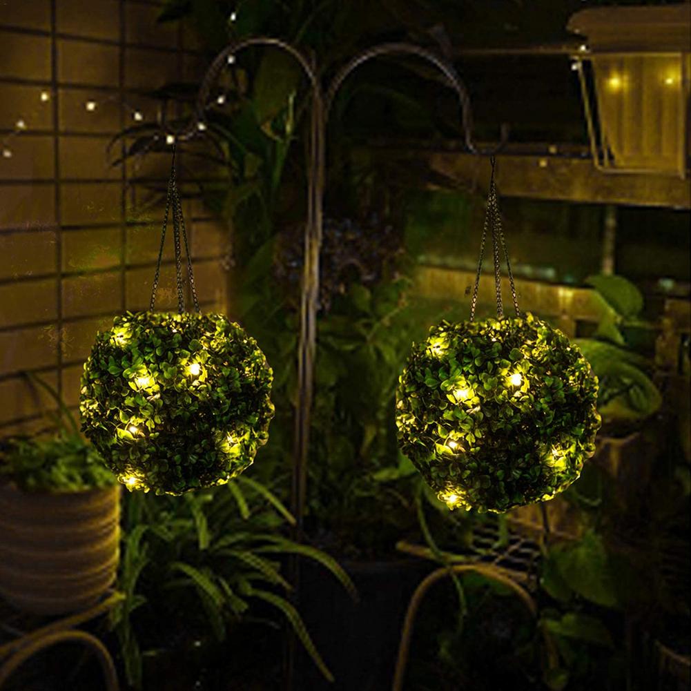 Artificial Plant Topiary Ball  - مراجعة Outdoor Lighting Wedding Decor وسعره