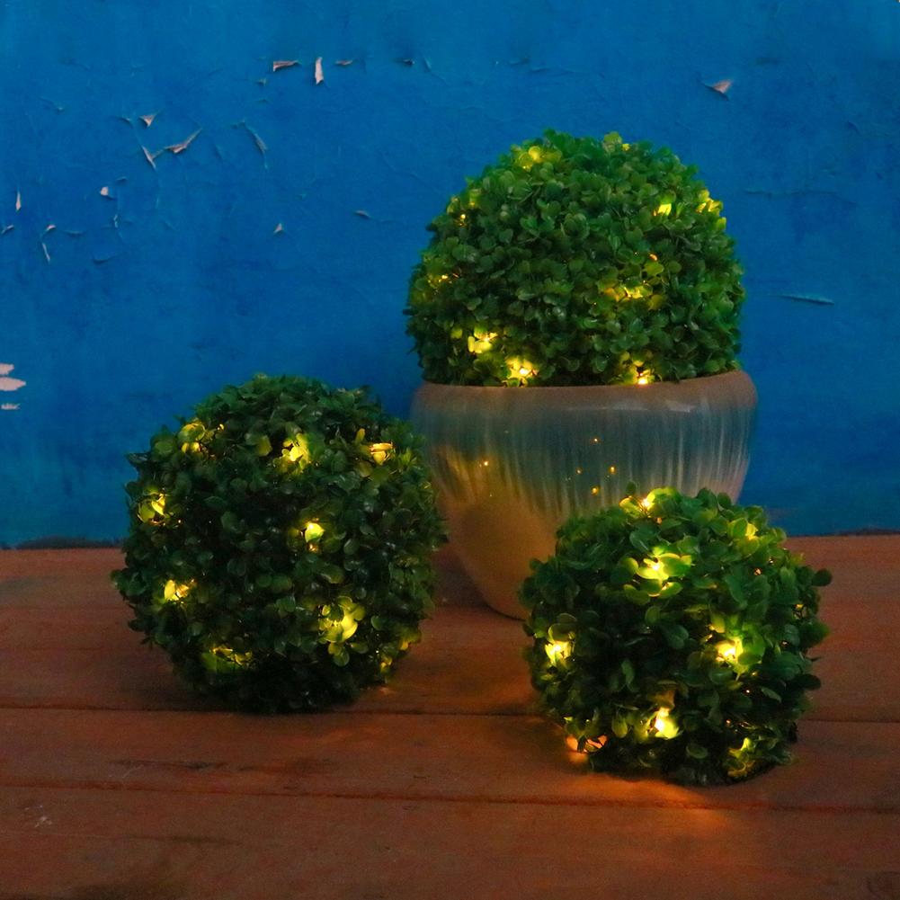Artificial Plant Topiary Ball  - مراجعة Outdoor Lighting Wedding Decor وسعره