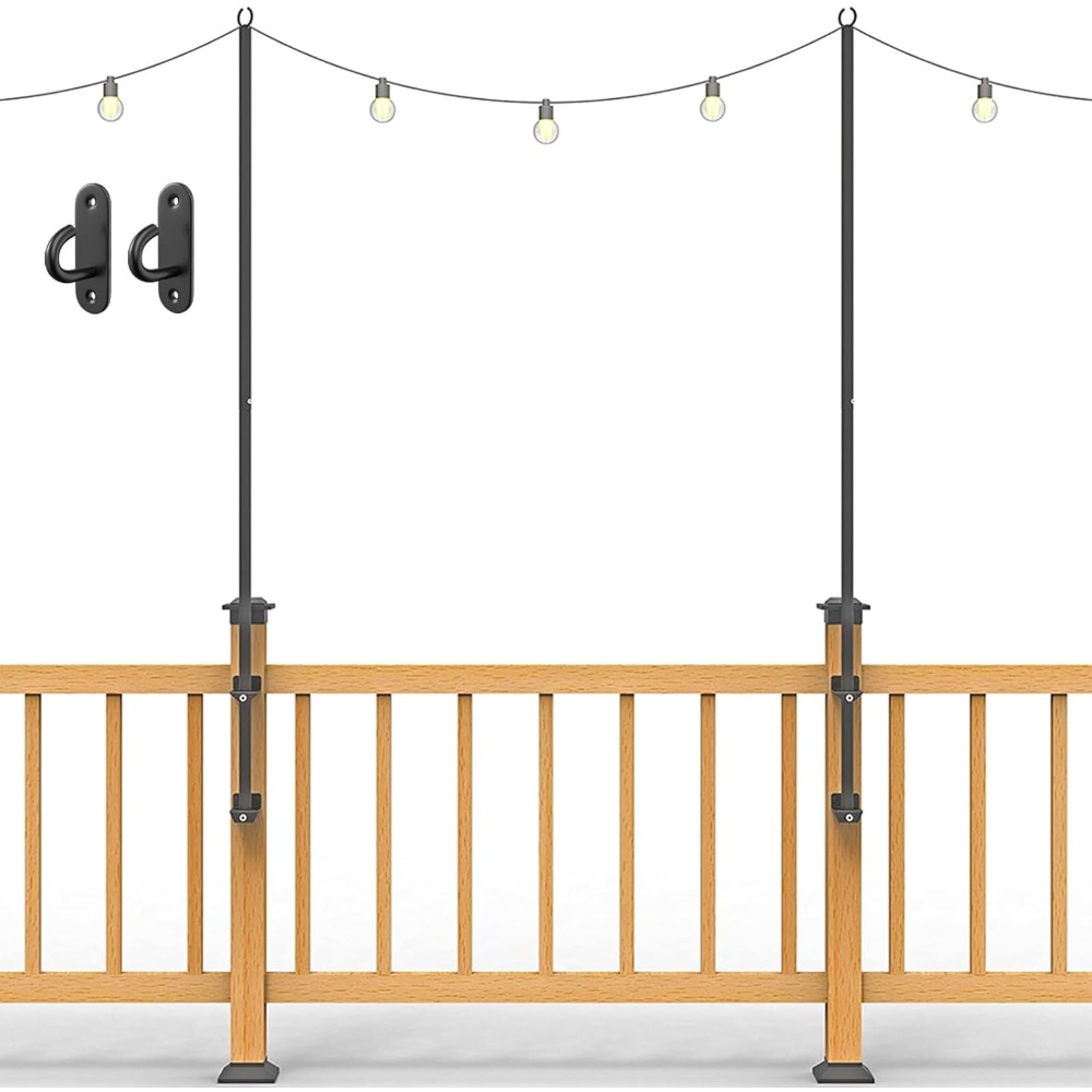 2 pack string light poles - st - مراجعة Furniture Lighting & Decor Magazine وسعره