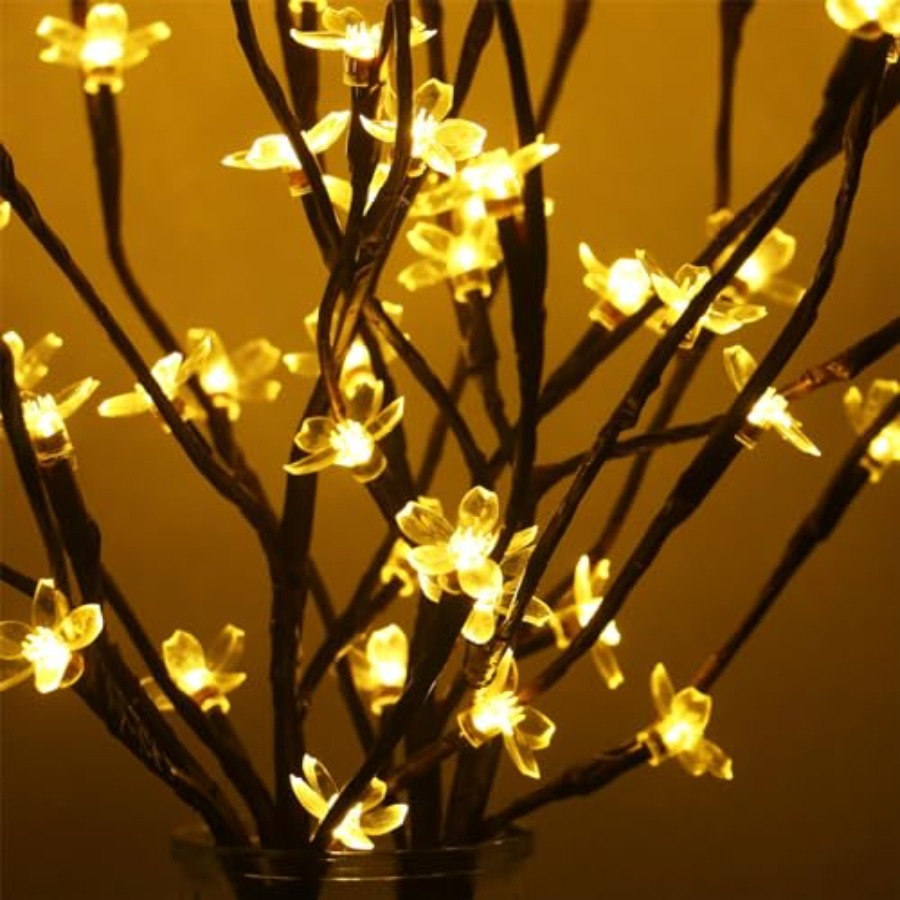 2 Pack Lighted Prelit Twig Tre - مراجعة Decor Lighting Pack وسعره