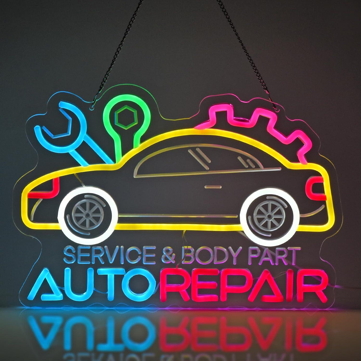 Auto Repair Neon Sign Neon Lig - مراجعة Lighting Decoration For Home وسعره