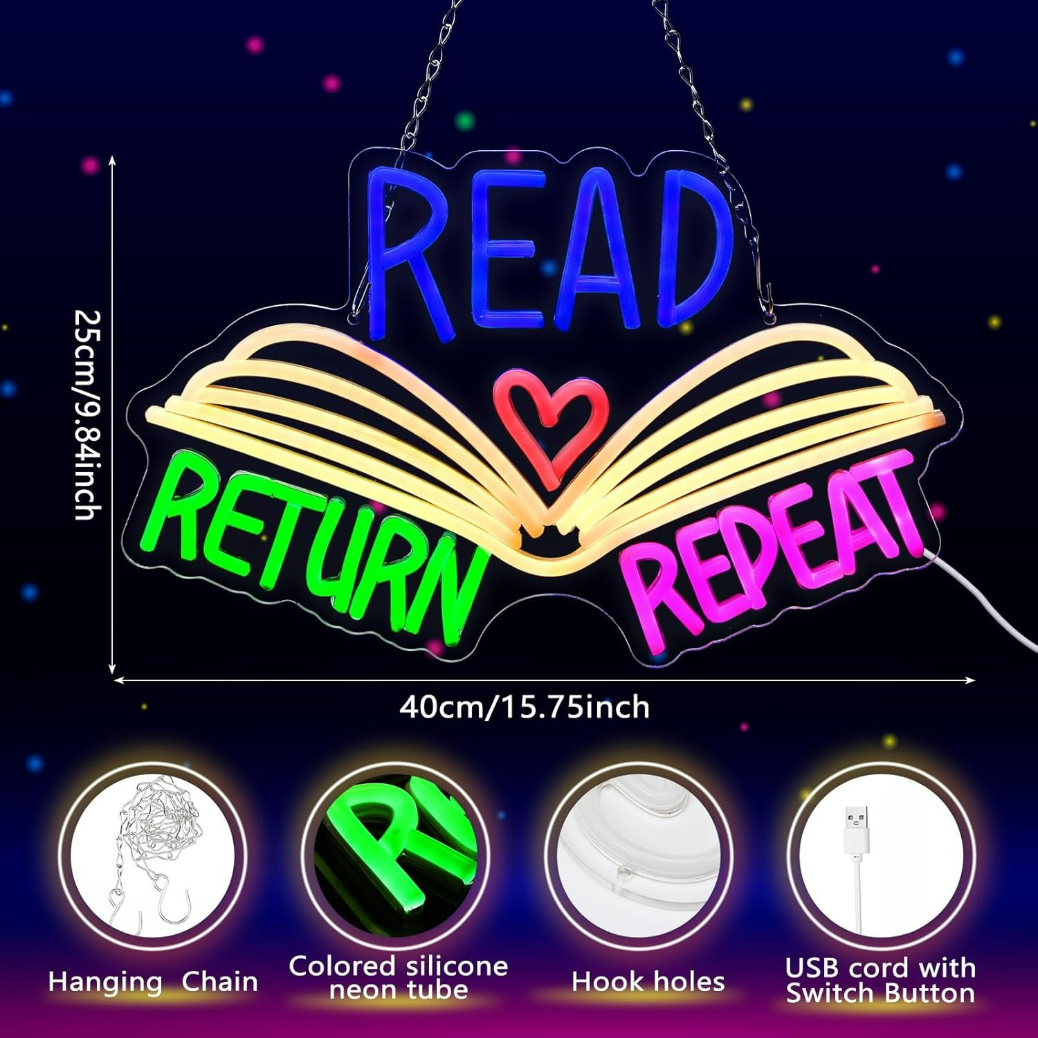 LED Neon Sign Read Return Repe - مراجعة Decor Lighting Returns وسعره