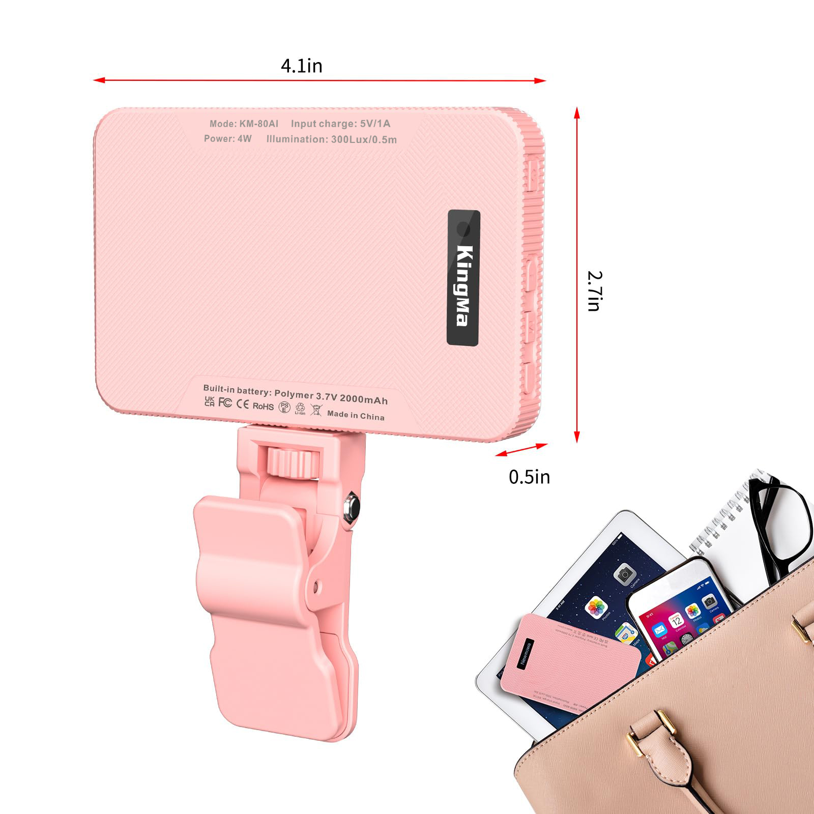 King Ma Pink Rechargeable Self - مراجعة Lighting Gallery وسعره