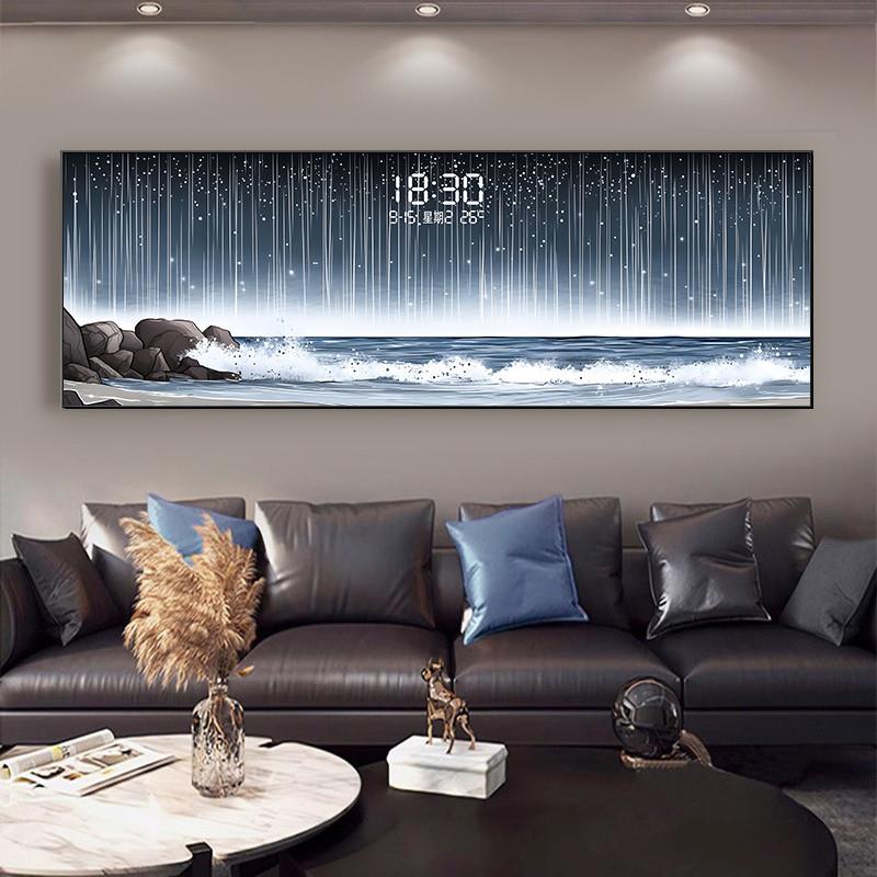 Temperature Date Wall Clock Lu - مراجعة Lighting Home Decor Wall Clocks وسعره