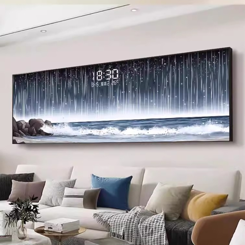 Temperature Date Wall Clock Lu - مراجعة Lighting Home Decor Wall Clocks وسعره