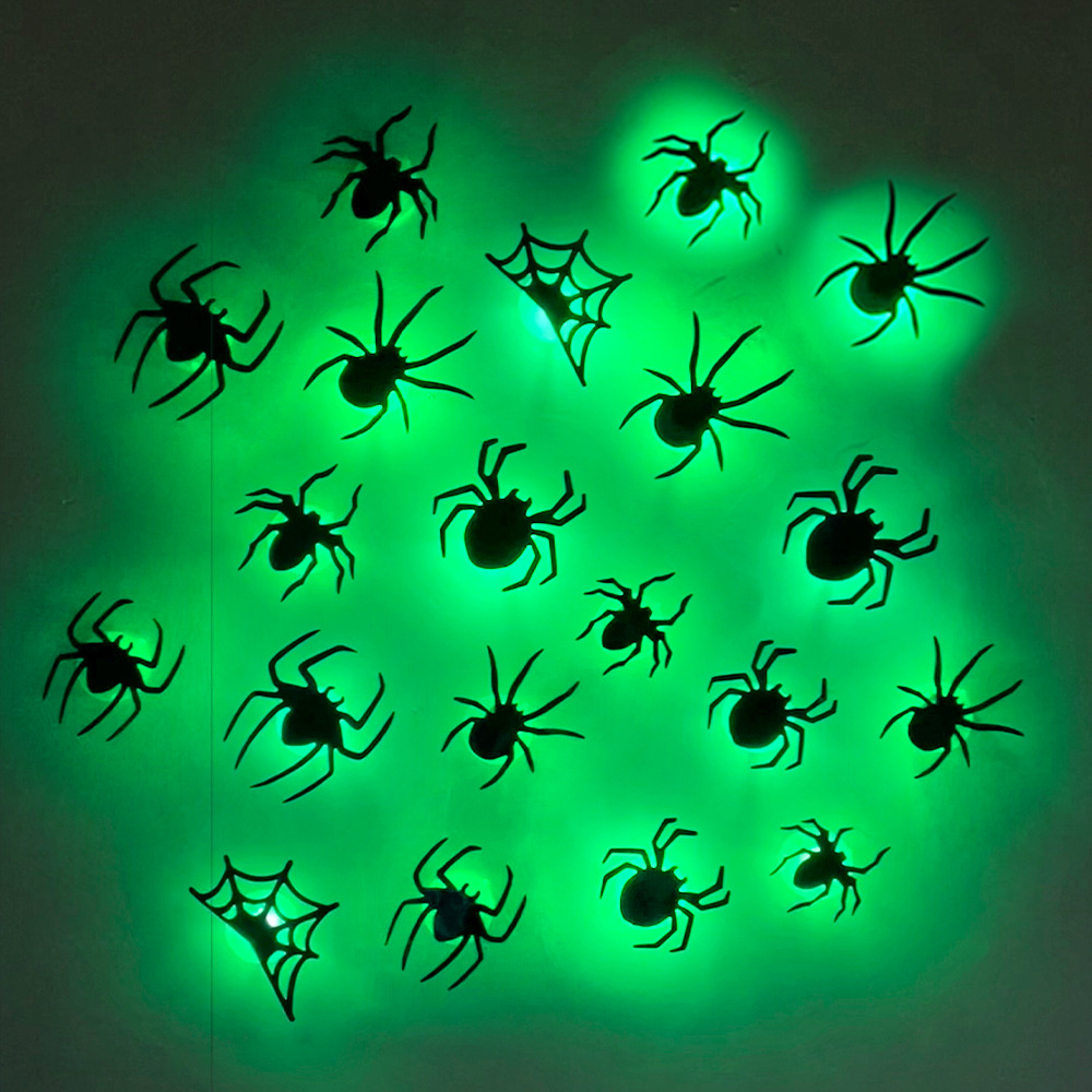 Halloween LED Bats Spider Deco - مراجعة Outdoor Lighting Wedding Decor وسعره