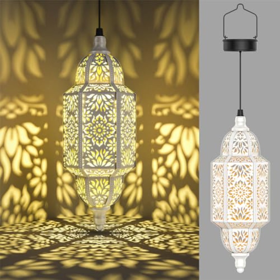 2 Pack Hanging Solar Lights Ou - مراجعة Decor Lighting Pack وسعره