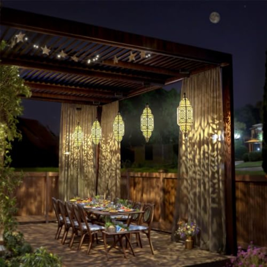 2 Pack Hanging Solar Lights Ou - مراجعة Decor Lighting Pack وسعره