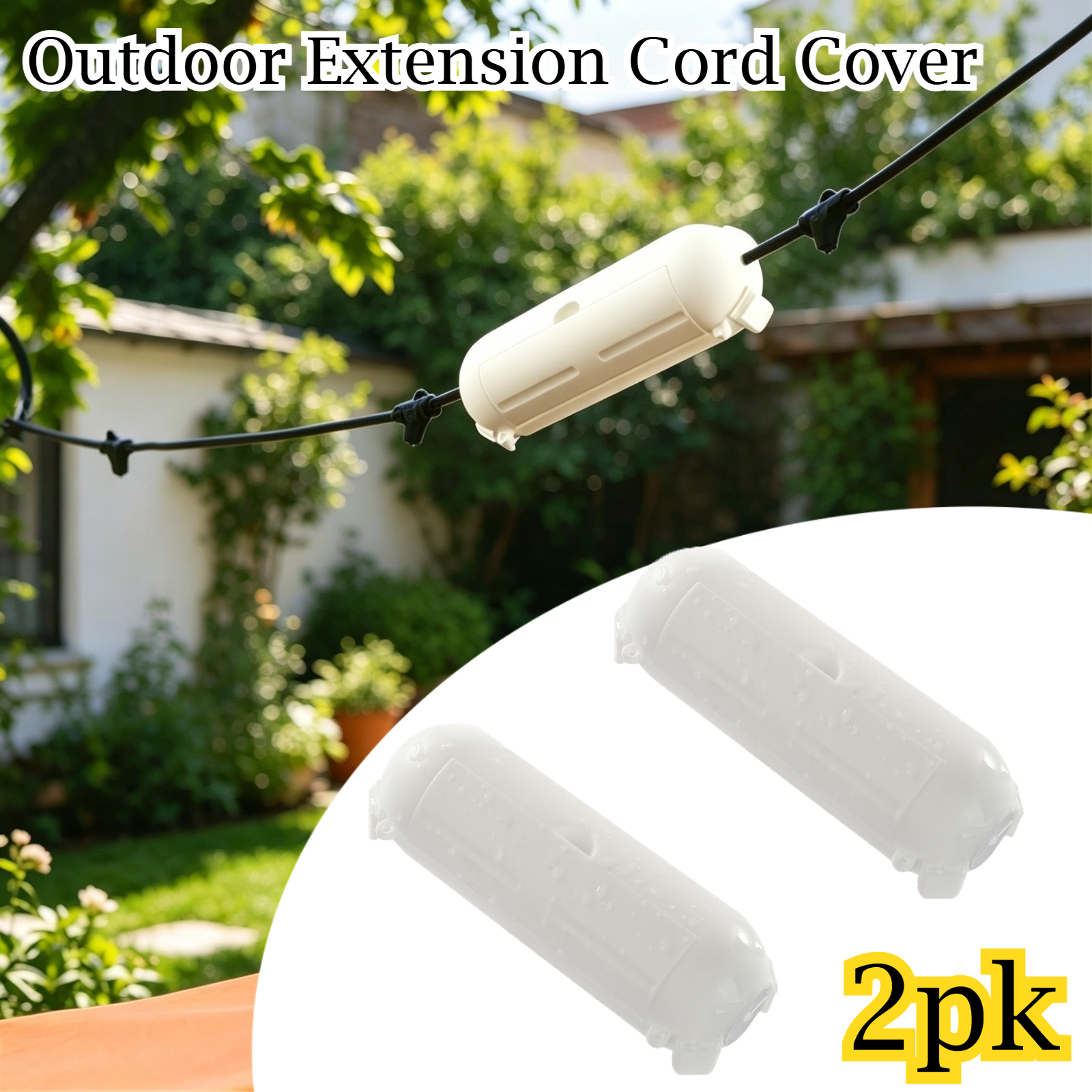 2 Pack Waterproof Outdoor Conn - مراجعة Decor Lighting Pack وسعره