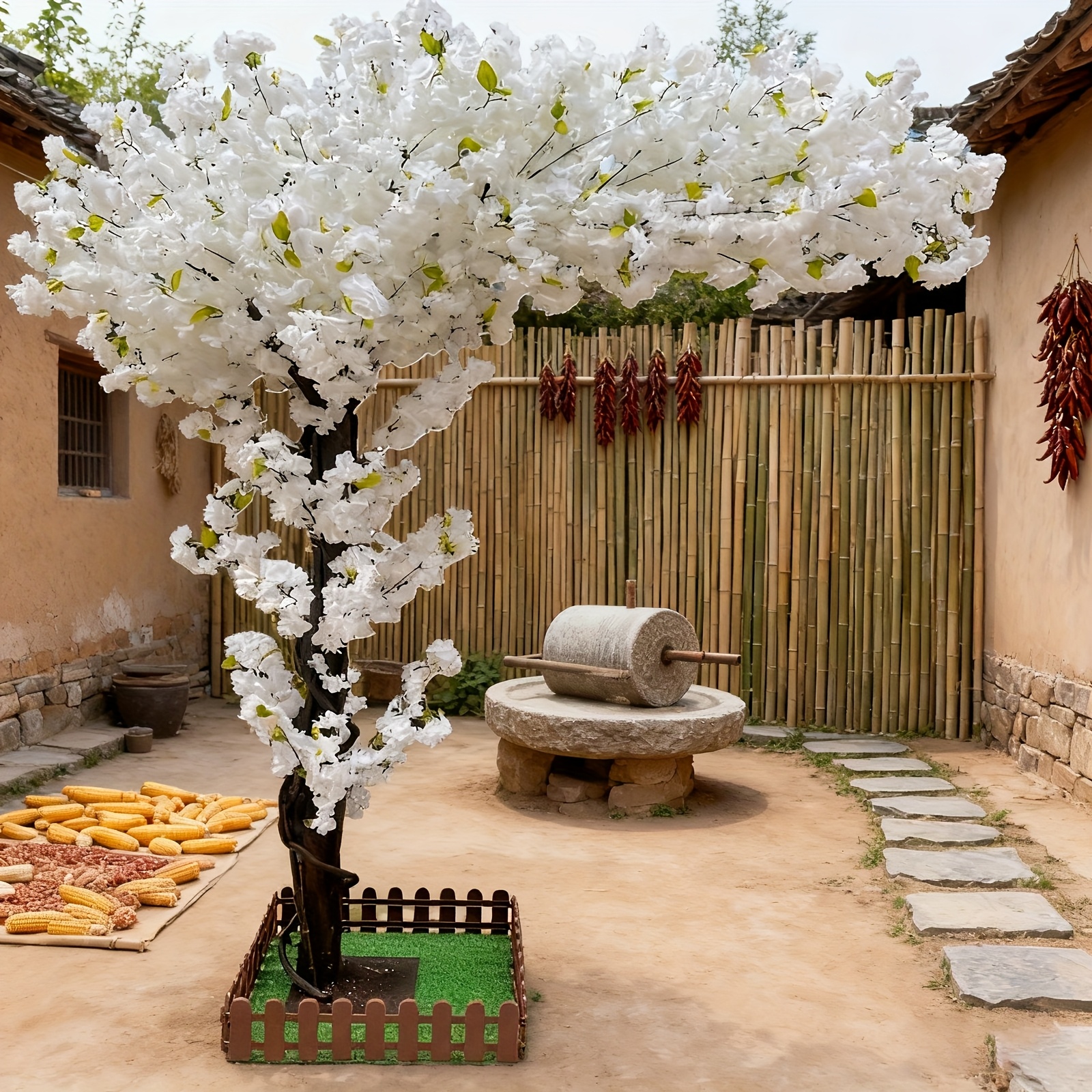 Artificial Cherry Blossom Tree - مراجعة Outdoor Lighting Wedding Decor وسعره