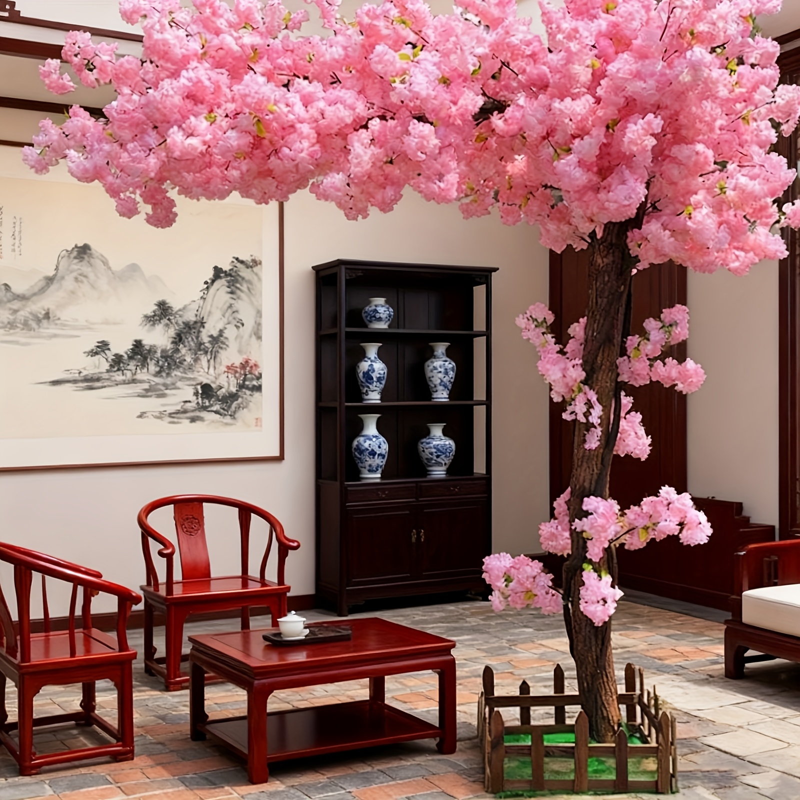 Artificial Cherry Blossom Tree - مراجعة Outdoor Lighting Wedding Decor وسعره