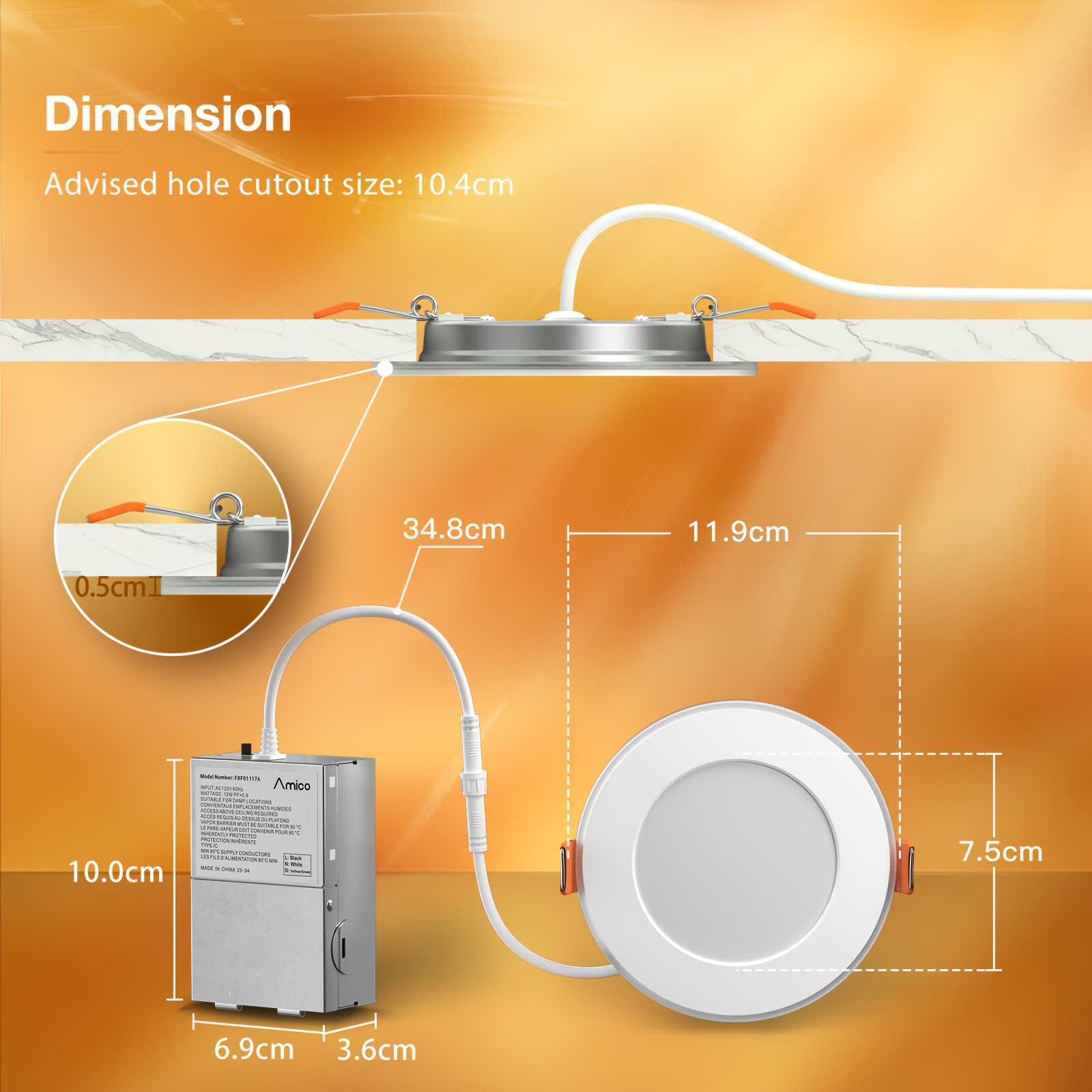 12/6 Pack 4/6 Inch 5CCT LED Re - مراجعة Lighting Decor وسعره