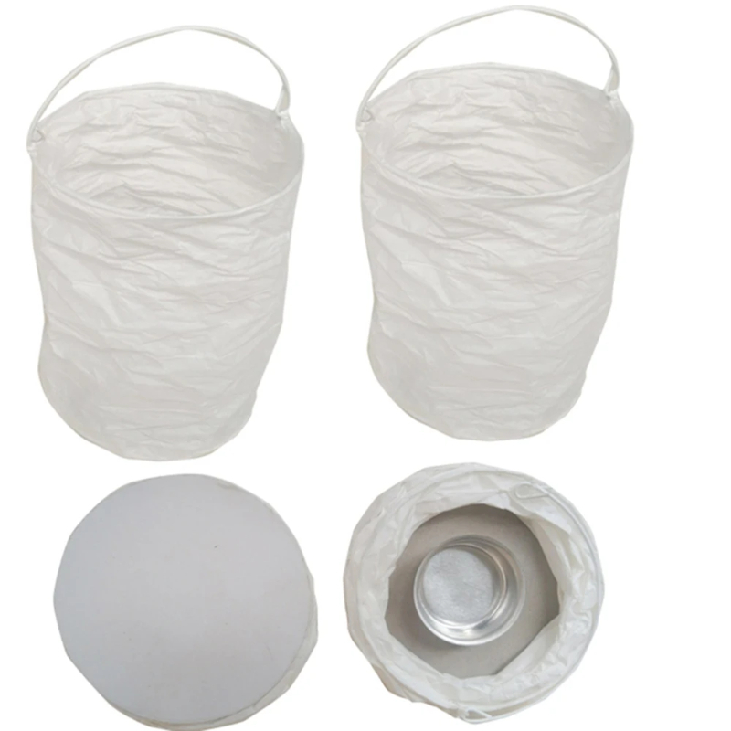 4pcs DIY White Straight Paper  - مراجعة Outdoor Lighting Wedding Decor وسعره