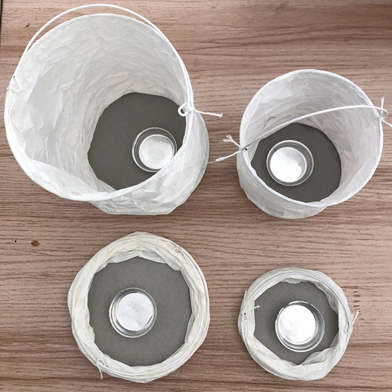 4pcs DIY White Straight Paper  - مراجعة Outdoor Lighting Wedding Decor وسعره