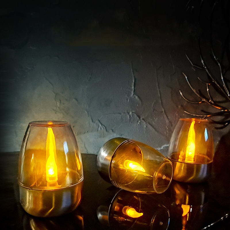 LED Solar Candles Light Flamel - مراجعة Outdoor Lighting Wedding Decor وسعره