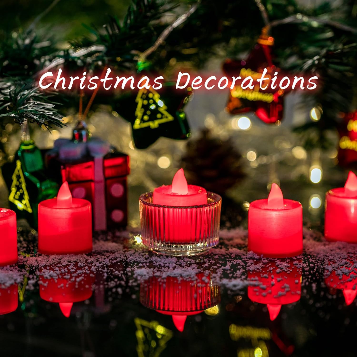 24 Pack Flickering Red LED Tea - مراجعة Decor Lighting Pack وسعره