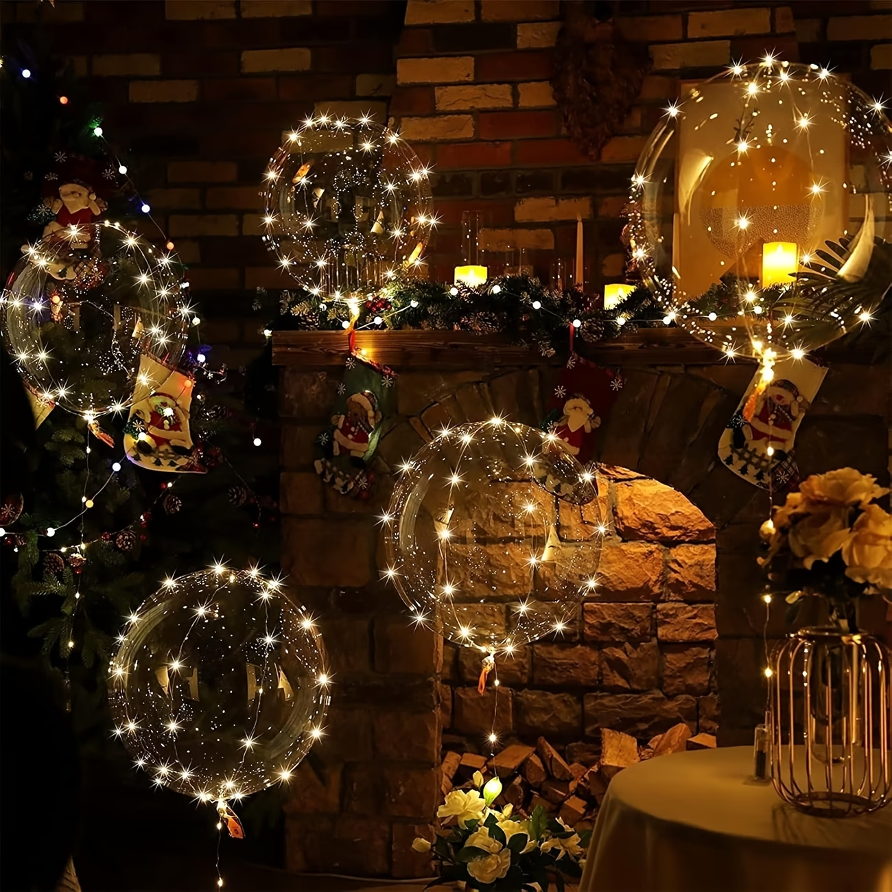 20pcs Set Bobo Balloons with L - مراجعة Outdoor Lighting Wedding Decor وسعره