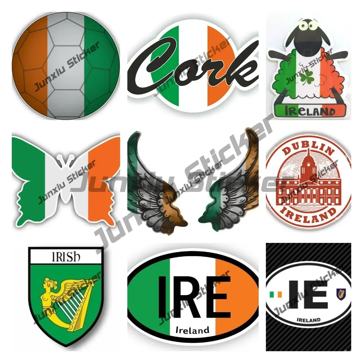 Ireland Flag Wings Creative Mo - مراجعة Decor Lighting Ireland وسعره