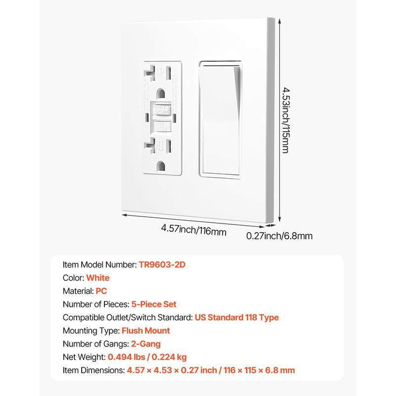 Rocker Light Switch Wall Plate - مراجعة Decor Lighting Pack وسعره