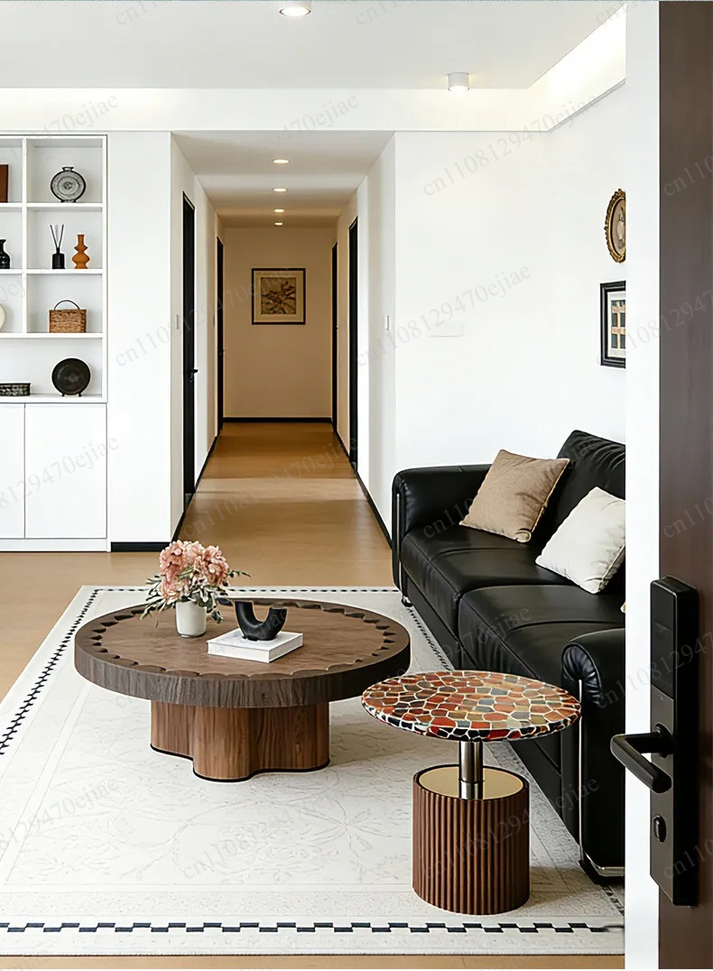 Modern Simple Round Coffee Tab - مراجعة Furniture Lighting & Decor Magazine وسعره