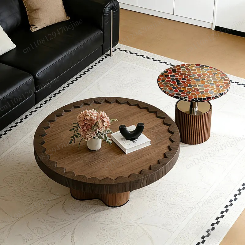 Modern Simple Round Coffee Tab - مراجعة Furniture Lighting & Decor Magazine وسعره