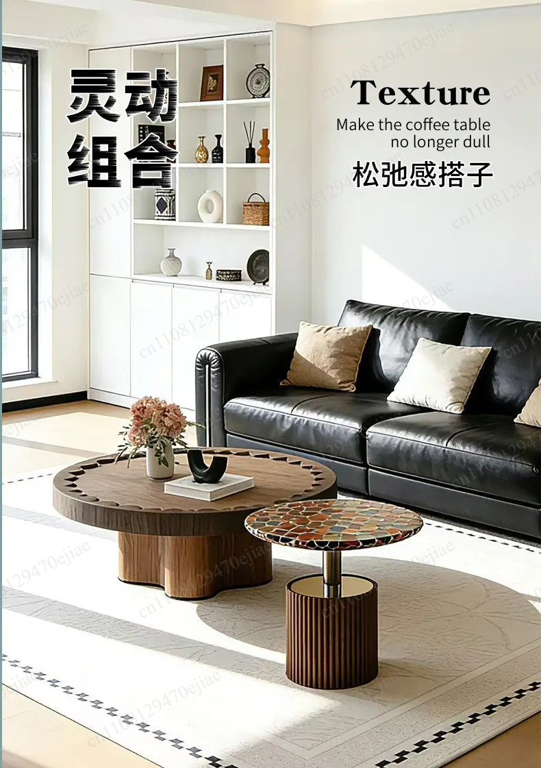 Modern Simple Round Coffee Tab - مراجعة Furniture Lighting & Decor Magazine وسعره