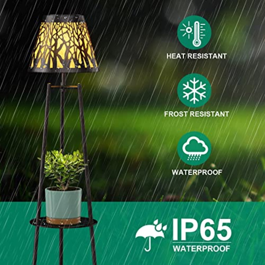 2 Pack Outdoor Solar Floor Lam - مراجعة Decor Lighting Lamps وسعره
